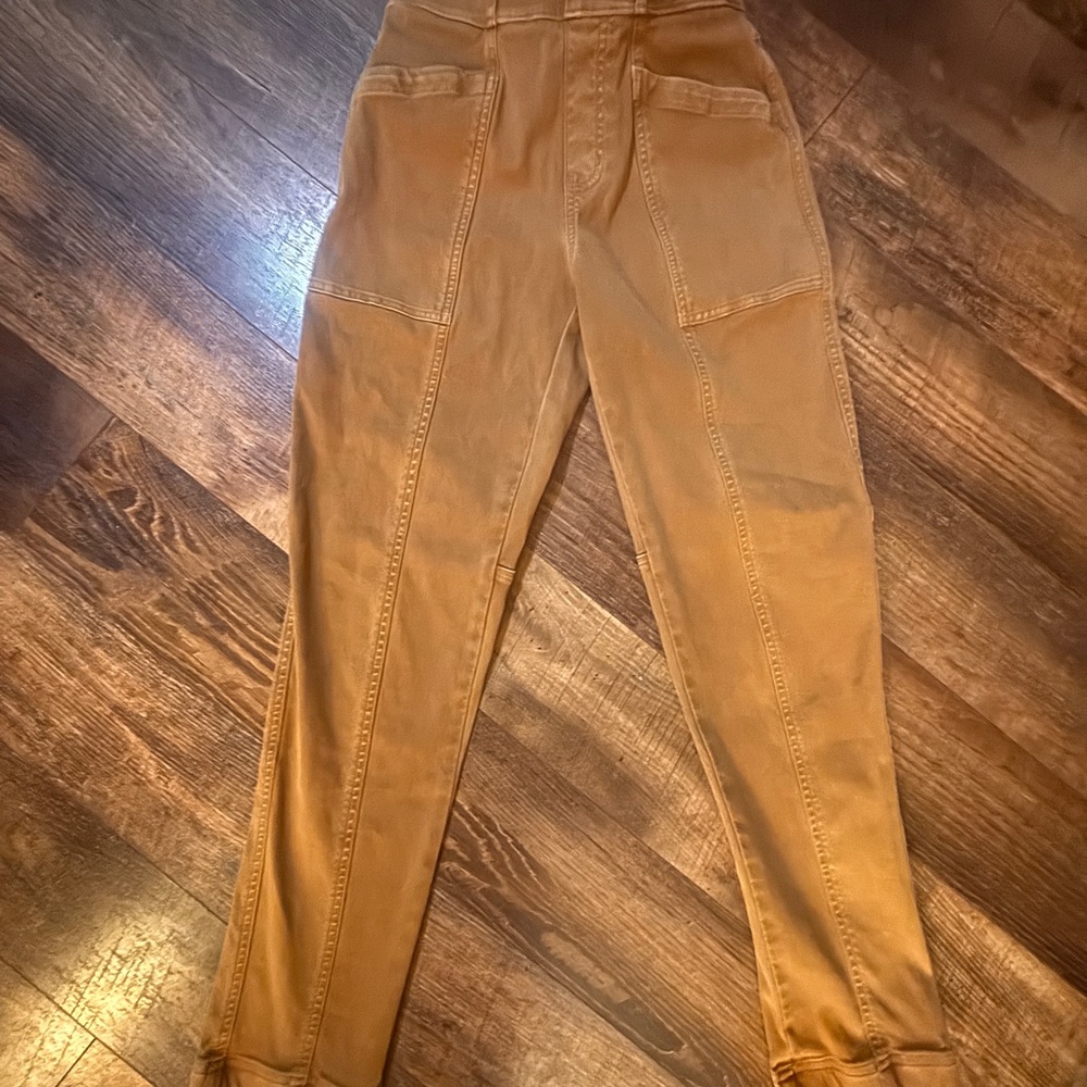 SPANX High Rise Tan Jeans - Picture 3 of 5